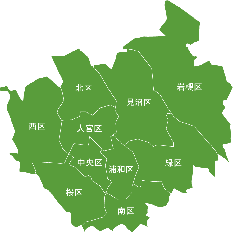 さいたま市の地図